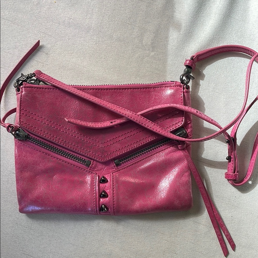 Botkier Pink Leather Crossbody Bag